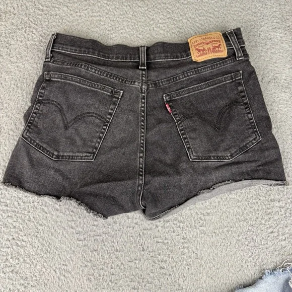 Levis 501 Women's Cut Off Denim Shorts Size 30 Lot Of 3 Bundle - Picture 10 of 11